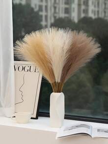 9/18/30 件人造蒲苇，波西米亚风装饰蒲苇，花瓶填充物现代家居假植物，家居装饰，婚礼装饰，花园装饰，房间装饰，秋季装饰，万圣节装饰 - 彩色 - 查看 4