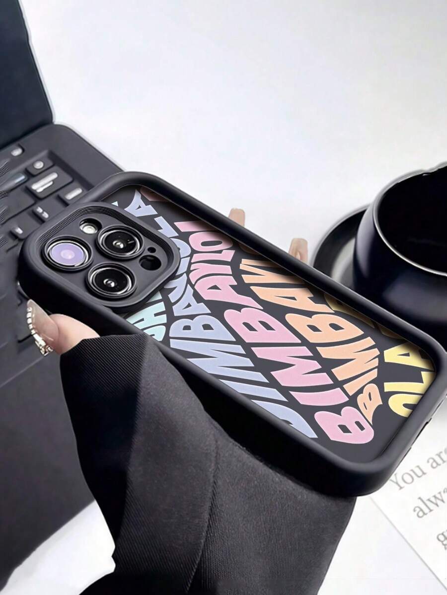 Funda de teléfono con diseño de patrón 2D de dibujos animados creativo y de moda de la marca Bimba & Lola, nuevo diseño de trapezoide cíclope, regalo personalizado divertido y minimalista para hombres y mujeres, compatible con iPhone 16/15/15Pro/15ProMax/14/13/12/11/XsMAX, iPhone17, iPhone17Air, iPhone17PRO, iPhone17PROmax, diseño creativo y de moda para todos