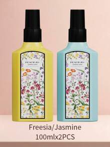 PEACH JO+ 1 pezzo/100ml Spray profumato per tessuti, spray profumato per abbigliamento, fragranza leggera e freschezza persistente, deodorante per ambienti, adatto per tutti i tipi di vestiti, bagni, camere da letto, armadi, soggiorni e automobili, regalo per compleanni e cerimonie di laurea