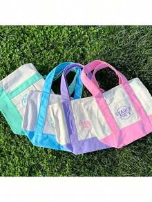4Pcs-Set Of Four Trader Joe's Mini Canvas Totes Bags - 4 chiếc - Xem 5