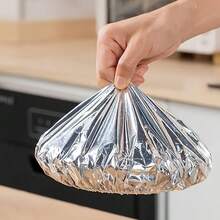 10/20/40/50pcs Aluminum Foil Covers Heat-Resistant Reusable Aluminum Foil Covers | , Airtight Kitchen & Dining Covers For Bowls, Plates, Dishes | Keep Food Warm, Fresh, Pest & Dust Proof - 彩色 - 查看 9