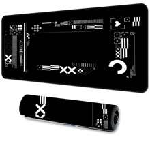 Extra große Gaming Mausunterlage, Gaming Schreibtischunterlage, große Tastaturunterlage, waschbar, Gummiboden rutschfest, umsäumter Rand, Geschenk Mausunterlage, Schreibtischschutzunterlage, Schreibtischunterlage für Studium, in verschiedenen Größen erhältlich, Computertastaturunterlage, Laptopunterlage, für Schulbedarf, Schulanfang