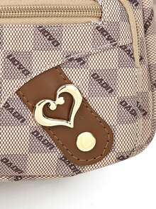 方包多口袋男女新款单肩包斜挎包商务包中老年旅行背包 - 彩色 - 查看 2