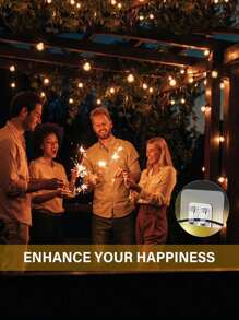 10/20 piezas Ganchos de luz para cuerdas de exterior con tiras Adhesive - Impermeables, resistentes a los rayos UVtant, sin daños, instalación sin herramientas, adecuados para fiestas, patio, jardín, decoración de balcón, soportes para escobas para decoraciones colgantes