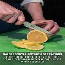 Dalstrong Paring Knife - 35 Inch - Gladiator Series Elite - Forged High-Carbon German Steel - Black G10 Handle - Sheath Included - Razor Sharp Kitchen Knife - Cooking Chef Knife - NSF Certified - Serrated Paring Knife - View 3