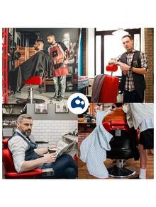 Sillón de Barbero Bluelander. - Rojo - Ver 6