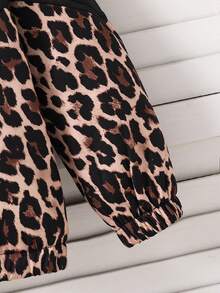 Toddler Leopard Print Warm Hooded Jacket