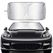 Easypie Selection 1 件装汽车挡风玻璃遮阳板 - 防紫外线和隔热，可折叠遮阳板，冷却内饰和仪表盘，通用型夏季必备品​​