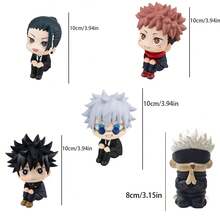 bandai Seria postaci z anime-Gojo Satoru, Itadori Yuji, Shakkyo, Fushiguro Megumi, Anime Chibi statyczne figurki na biurko, prezent