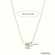 This Small Gold Heart Necklace Holds A Timeless Symbol Of Love. The Delicate Chain, Like A Woven Gold Thread, Seamlessly Fits The Neckline, While The Heart-Shaped Pendant Is Round And Full. ✨ It Gleams With A Delicate Golden Sheen Under The Light, Creating A Simple Yet Sophisticated Feel. Paired With A Shirt, It's A Subtle, Gentle Accent; Paired With A Small Dress, It Accentuates Elegance. Whether It's A Moment Of Solitude Or A Romantic Date, It's Like A Silent Love Message, Expressing Your Heart's Affection. The Material Is Resistant To Oxidation And Won't Fade Or Deform, Allowing You To Preserve This "Little Thought" For A Long Time. Give It To Yourself Or A Loved One, And Let The Fusion Of Gold And Heart Add A Touch Of Sparkle To Every Ordinary Day. ✨ - Vàng - Xem 9