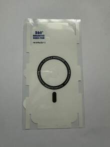 后屏幕保护膜兼容 16 Pro Max 6.9 英寸，透明 TPU（非玻璃）后皮后贴纸防刮隐形磁性背面保护膜适用于 13/14/15/16 Pro/Pro Max /Plus /+ 防水防震防摔防摔防指纹全覆盖 - 無色 - 查看 5