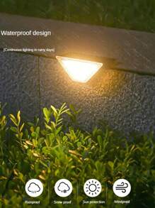 أضواء السلالم بالطاقة الشمسية، أضواء السلالم بالطاقة الشمسية ذات الضوء الدافئ، أضواء خارجية بالطاقة الشمسية، إضاءة من الغسق إلى الفجر، مناسبة لسلالم الحديقة والأرصفة والأبواب الخارجية والأفنية