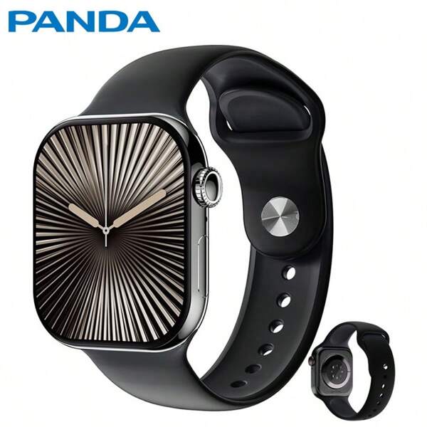 PANDA S10 Smartwatch Original IP68 Waterproof Watches For Women Men 2.08" HD Large Screen Bluetooth Call Blood Pressure GPS Uhren Fitness Sports Running Pedometer Alarm Clock Sleep Smart Watch For Andriod IOS Phone Built-In 380mAh Battery Suitable For Daily Use/Exercise/Gift Giving