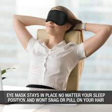 12/6/2/1 包眼罩眼罩睡眠面罩适用于团队游戏旅行睡眠派对用品带可调节肩带适用于男女儿童，黑色，学校，返校，旅行，旅行必需品，家居必需品，眼罩，睡眠面罩 - 彩色 - 查看 3