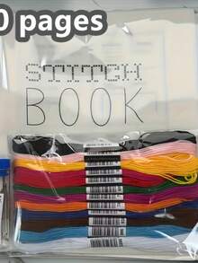 Beginner Adult DIY Sewing Book: Step-By-Step Instructions With 4 Stitches (Stitch, Double Thread, Colonial Knot, Running Thread) - White Canvas Embroidery And Fabric Project Guide, Sewing Accessories, Fantasy Themed Crafts, Durable Paperback, Creative Sewing, Detailed Instructions, Adult Enthusiasts - Nhiều màu - Xem 4