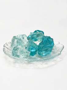 200g/Limito Pietra di cristallo blu oceano, pietra per aromaterapia, vaso per fiori e serbatoio per pesci, decorazione di paesaggio fai-da-te, utilizzato per giardini interni ed esterni, cortili, a Subium subst, accessori fatti a mano