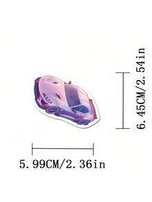 SCXXBSW 50 piezas Pegatinas de autos deportivos de dibujos animados y graffiti decorativas para tazas de agua, cuadernos, equipaje, resistentes al agua - Multicolor - Ver 3