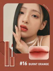 Rom&Nd Brillo labial suave y brumoso de terciopelo mate, enfoque suave de color duradero que muestra un blanqueamiento no fácil de manchar, taza de maquillaje coreano