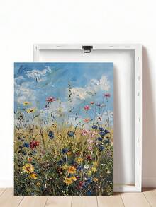 1 件复古野花海报自然乡村野花风景帆布墙艺术仿古农舍乡村波西米亚花卉印花画，自然植物风景帆布墙艺术，春季野花海报，秋季墙艺术，卧室装饰，客厅装饰，办公室装饰， - 彩色 - 查看 21