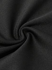 女童秋冬创意印花弹力喇叭裤，儿童心形印花长裤，优雅可爱的喇叭裤，适合幼儿和小女孩 - 黑色 - 查看 8