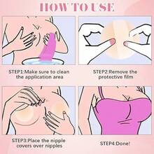 QY Cake Body Nipple Covers Grippy Seamless Full Coverage 8380 - As Pic - View 6