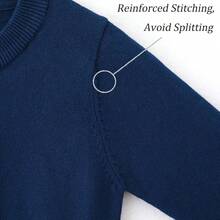 Girls' Cardigans Sweater Cotton Button Solid Long Sleeve Knit Sweaters