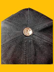 Gorra Barbas B Chrome 24k Hats Mod B Cruces Negro Unitalla - Negro - Ver 8