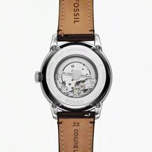 Fossil ساعة Townsman Vintage التلقائية للرجال ME3110 باللون الأزرق والوردي والبني والرذاذ S ساعة كاجوال مناسبة للارتداء اليومي هدية عيد ميلاد للرجال والأصدقاء