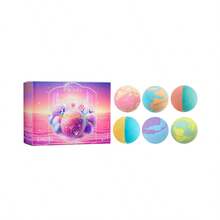 Bath Bath Ball For Women Presents Set Natural Wonderful Fizz Effect Bath Bomb With Shea Butter & Essential Oils, Bubble Bath Mothers Day Presents For Mom, Wife, Girlfriend - 清香 - 查看 3