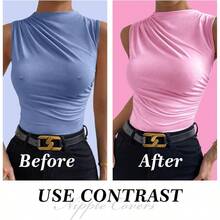 QY VBT 4 Pairs Pasties Nipple Covers Sticky Silicone Nipple Cover For Dress No Show Reusable Breast Petals For Woman 8380 - như hình ảnh - Xem 2