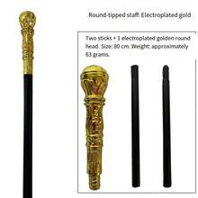 Accessori per cosplay di Ognissanti per adulti e bambini, scettro a forma di testa di serpente, bastone del re, bacchetta magica da strega o mago, faraone