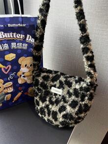 Women Shoulder Bags - 綠色豹紋 - 查看 2