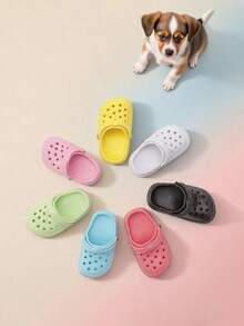 2pcs/Set Mini Clogs, Classic Design Cat Dog Pet Photography Accessories, Cute And Fun Toys Suitable For Small Pets - Multicolor - View 7