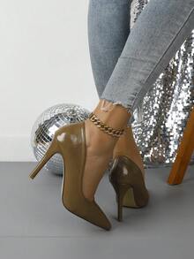 尖头高跟鞋时尚百搭细高跟低跟性感浅口鞋