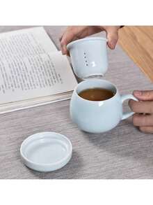 Teacups - Coupe concentrique en forme de tambour [Diyao vert prune avec couleur] - Voir 4