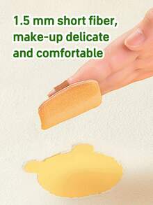 Amortals X TUNEE GOODS 面包系列 2 件装方形粉扑 1.5mm 短绒可爱小熊化妆海绵替换工具，适合初学者、化妆师、约会礼物、婚礼、圣诞节、万圣节、感恩节、毕业典礼、生日、Y2K 主题、时尚女性、化妆品、美容、派对、海滩、露营、学校活动、装饰、玫瑰女孩 Cosplay - 咖啡棕 - 查看 5