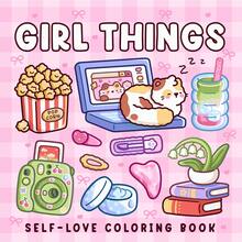 1本少女主题成人涂色书 | 新款少女涂色书，包含各种精致的日常用品、日记本、化妆品等。舒适的插图，假期在家也能增进感情，创意礼物 | 返校/学习用品、婚礼季、母亲节完美礼物 - GIRL THINGS - 查看 3