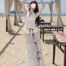 Swim Gear Sets - Camisole + Long Skirt - View 1