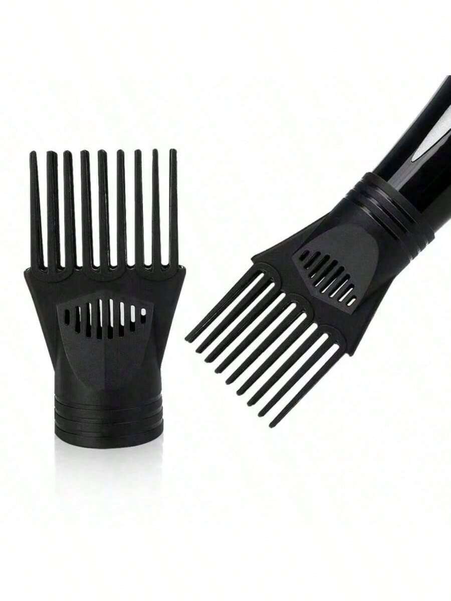 专业吹风机风嘴，鸭嘴扁平设计，适用于卷发和普通发质，无香型，返校季、旅行度假必备，女士美发配件，后梳，吹风机，头发，理发师，边缘梳，造型梳，吹风机，美发用品，发胶，卷发产品，美发设备，剪发剪刀，圣诞节，理发店，美发，吹风机，梳子，理发师，美发设备，发型，美发，理发师，理发配件，理发店，美发设备 - 黑色 - 查看 1