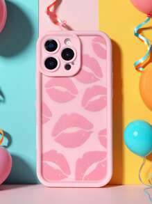 1 件粉色唇印时尚性感唇印手机壳，哑光粉色镜片框架楼梯设计全覆盖防摔软壳，适用于三星/Galaxy/OPPO/VIVO/Honor/Realme 手机 - 彩色 - 查看 7