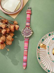 1pc Women's Elegant Fashion Personalized Numeric Dial Quartz Wrist Watch, Elegant (Watch Box Not Included)