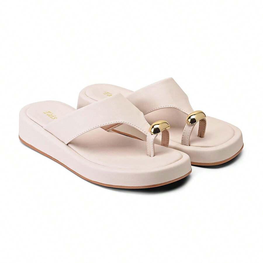 Tais Vieira Sandal, Low-Cut Flip-Flop With ABS Detail, Style And Comfort - OFF. - 查看 1