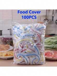 50/100 个一次性保鲜盖 - 多色条纹弹力发网 - 防尘防油食物罩 - 家庭/餐厅/酒店使用、厨房、保鲜盖、多色条纹、弹力发网、防尘、防油、食物罩、家庭、餐厅、酒店、保鲜袋、保鲜膜 - 彩色 - 查看 1