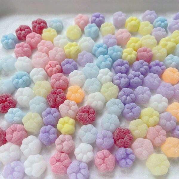 10/30/50/100/12 buc. Jucărie moale cu gheare de pisică, jucărie relaxantă cu gheare de pisică moale, jucărie de relaxare super moale cu labă de pisică multicoloră, jucărie de ameliorare a stresului, jucărie de stoarcere, jucării de stoarcere Fidget, jucărie cu revenire lentă, folosită pentru ameliorarea stresului și plăcere senzorială, potrivită pentru toate vârstele, stil și culoare aleatorii (1 pachet 100 buc.)