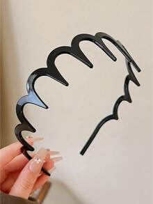 3 件装女孩简约优雅返校防滑头带，甜美发饰 - 彩色 - 查看 3