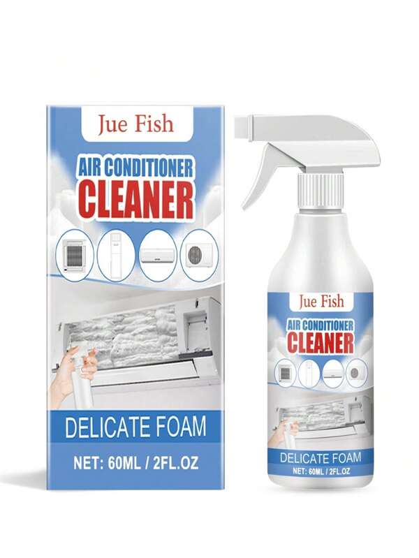 2/1pc Air Conditioner Cleaner - No Dismantle No Wash Foam Type, Home Essential For Deodorizing Descaling, Ideal For Split & Wall-Mounted AC