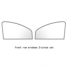 Easypie Selection 2/4 件汽车窗帘，磁性遮阳帘 - 银色反光紫外线保护，易于安装的隔热帘，适用于大多数汽车，防眩光和隐私保护 - 銀色 - 查看 17