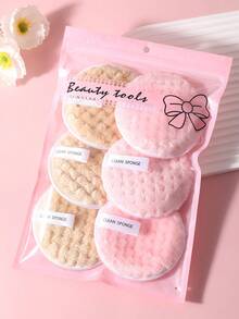 6pcs/2pcsMakeup Remover Puff Reusable Makeup Remover Pads For Gently And Effectively Removing Everyday Makeup, Including Foundation, Mascara, Eyeshadow, And Lipstick,Makeup,Cheap,Room Decor,Vanity,Travel,Bedroom,Makeup Accessories,Puff,Makeup Blender,Powder Puff,Makeup Sponge,Cheap,Stocking Stuffers,Makeup,Makeup Tools,Cheap Stuff,Gifts,Gifts For Women,Christmas Gifts - Multicolor - View 8