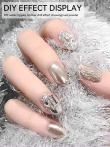 AiFer 1瓶5合1硬胶封层，15毫升，增强凝胶指甲，免擦拭封层，高附着力水性指甲凝胶，DIY设计 - 無色 - 查看 5