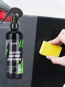 AosiDING-S3 Plastic Leather Restorer Interior Trim Seat Polish Shine Renovator Black New Color Cleaner Spray Car Care Accessories Essential For Car Care S3 - Multicolor - View 2